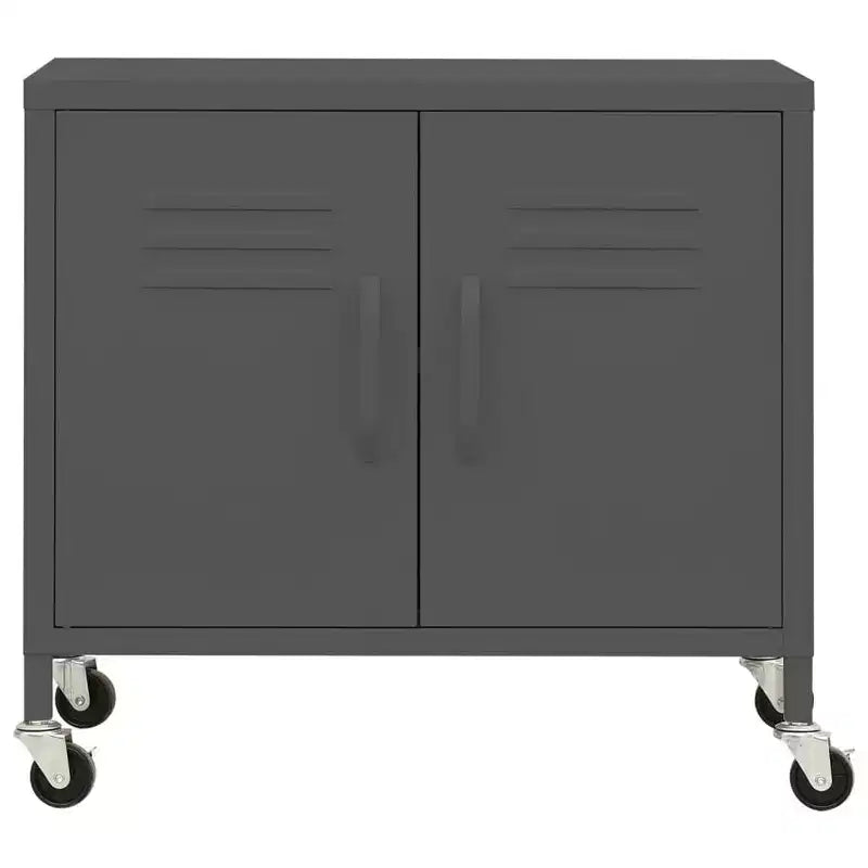 vidaXL Meuble de rangement Vert olive Acier Meuble de rangement moyen