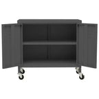 vidaXL Meuble de rangement Vert olive Acier Meuble de rangement moyen