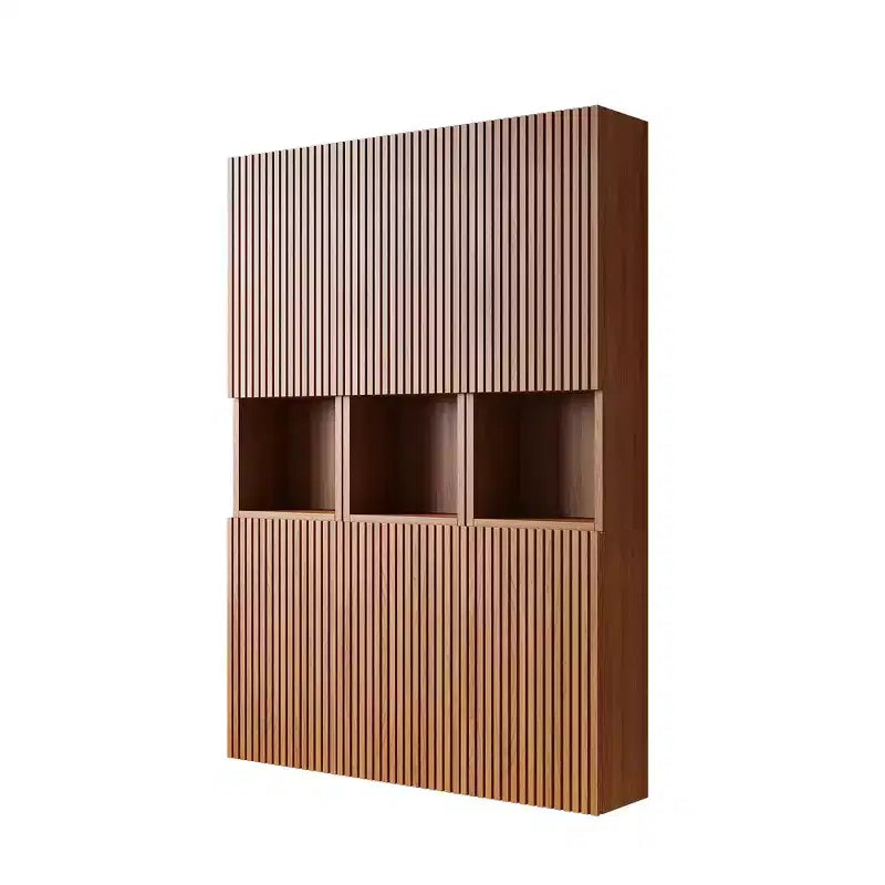 GDFStudio Houck 41 Modern Woodgrain Bathroom Wall Mounted Cabinet