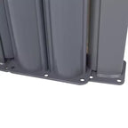 Costway 237x 63 H Patio Retractable Double Folding Side Awning Screen Divider