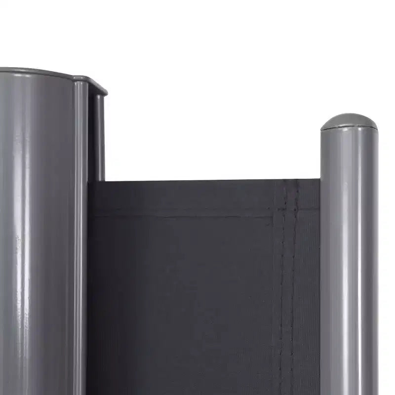 Costway 237x 63 H Patio Retractable Double Folding Side Awning Screen Divider