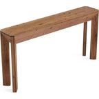 Lantine Solid Wood 63 Console Table for Living Room, Farmhouse Entryway Table with Integrated Splayed Legs for Hallway