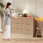 Fluted Dresser for Bedroom, 9 Drawer Dresser, Modern Chest of Drawers, Wooden Dressers Closet Storage Organizer for Living Room Entryway