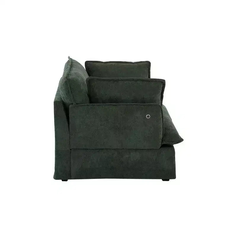 Fauteuil d'appoint surdimensionné Whisen 47.2, fauteuil en chenille, canapé simple confortable comme un nuage avec base et accoudoirs modernes