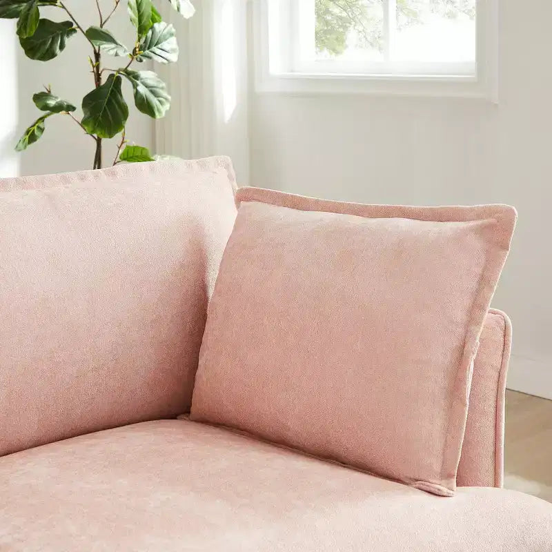 Fauteuil d'appoint surdimensionné Whisen 47.2, fauteuil en chenille, canapé simple confortable comme un nuage avec base et accoudoirs modernes