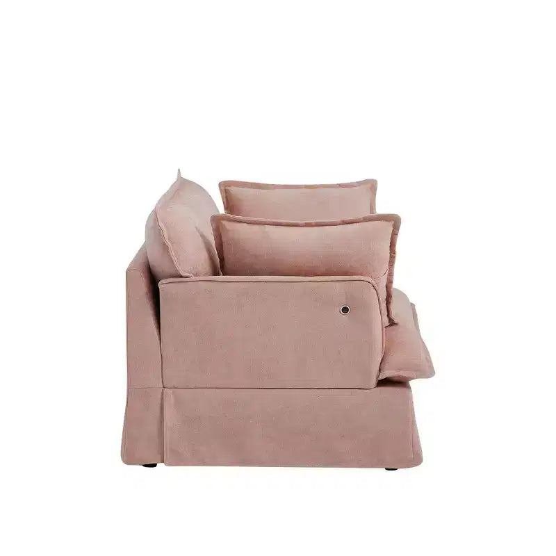 Fauteuil d'appoint surdimensionné Whisen 47.2, fauteuil en chenille, canapé simple confortable comme un nuage avec base et accoudoirs modernes