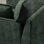 Fauteuil d'appoint surdimensionné Whisen 47.2, fauteuil en chenille, canapé simple confortable comme un nuage avec base et accoudoirs modernes