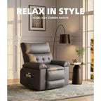 Power Lift Recliner Chair with Heat and Massage, Giant 27 Wide Seat, 360 Swivel Manual Rocker, Remote Control Oversized Recliner for Living Room