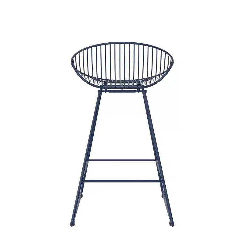 GDFStudio Orin Modern Mesh Steel Bar Stool