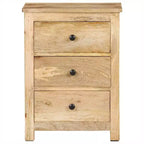 vidaXL Bedside Cabinet 17.7x13.8x23.6 Solid Mango Wood