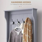 Meuble d'entrée avec porte-manteau et banc, banc de vestiaire avec rangement et patères