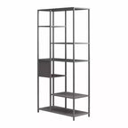 GDFStudio Axton 72.8 Modern Metal Bookcase Room Divider