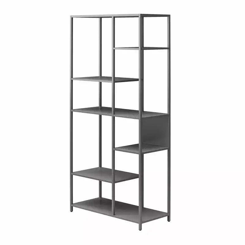 GDFStudio Axton 72.8 Modern Metal Bookcase Room Divider