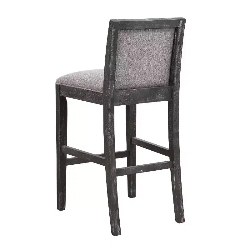 TUYOHW Upholstered Counter Height Bar Stools Set of 2,Accent Chair with Rubber wood Frame,Bar Chairs for Kitchen Island,Home Office,Dining Room