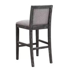 TUYOHW Upholstered Counter Height Bar Stools Set of 2,Accent Chair with Rubber wood Frame,Bar Chairs for Kitchen Island,Home Office,Dining Room