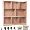 8-Section Cubbies for Classrooms,Mobile Tray Storage Cabinet,Cubby Storage Cabinet, Compartment Storage,Classroom Furniture for Home,Daycare Preschool