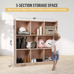 Meubles de rangement à 8 sections pour salles de classe, Armoire de rangement mobile à casiers, Armoire de rangement à compartiments, Meubles de classe pour la maison, la garderie et la maternelle