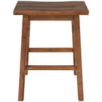 MAYEERTY 2-Piece Farmhouse Counter Height Stools, Rustic Wood Design, Small Kitchen Dining, Walnut