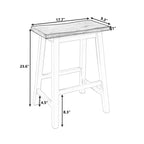 MAYEERTY 2-Piece Farmhouse Counter Height Stools, Rustic Wood Design, Small Kitchen Dining, Walnut