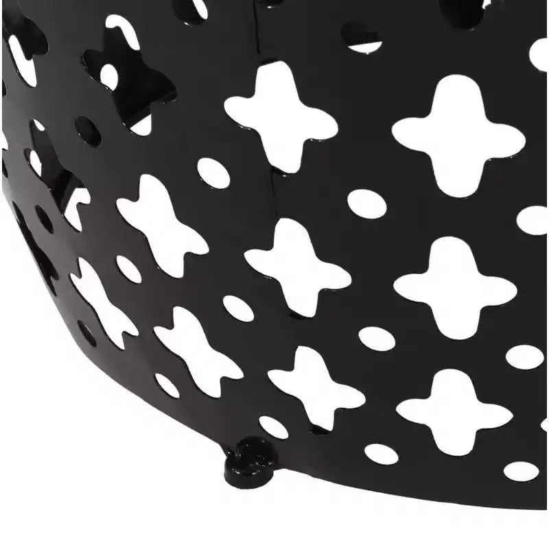 Grande table d'appoint en fer - noire comme illustré