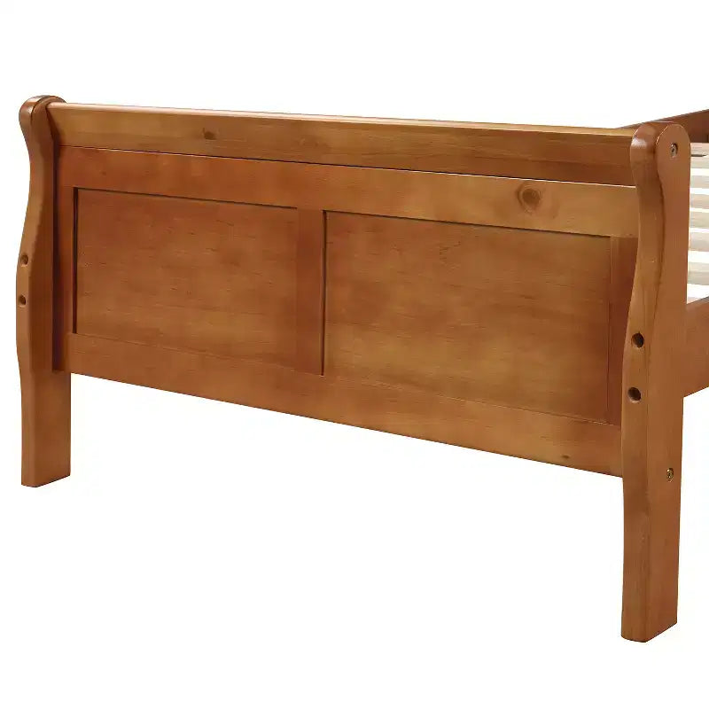 Bellemave Twin Wood Platform Bed Frame with Headboard & Footboard, Solid Wood Slat Support, No Box Spring Needed, Easy Assembly for Kids & Teens