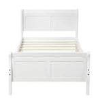 Bellemave Twin Wood Platform Bed Frame with Headboard & Footboard, Solid Wood Slat Support, No Box Spring Needed, Easy Assembly for Kids & Teens