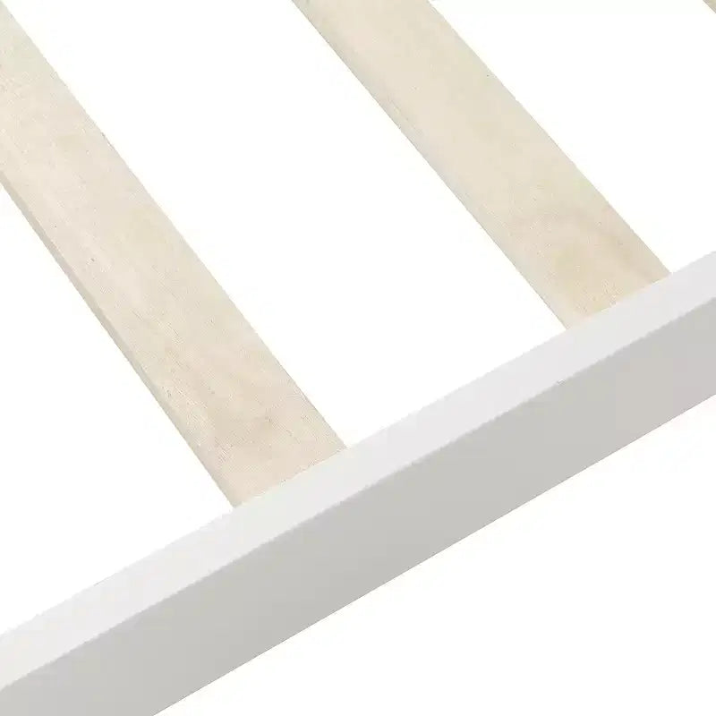 Bellemave Twin Wood Platform Bed Frame with Headboard & Footboard, Solid Wood Slat Support, No Box Spring Needed, Easy Assembly for Kids & Teens
