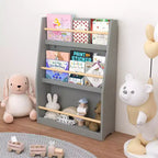 TUYOHW Étagère à livres à 3 niveaux pour enfants, bibliothèque frontale pour tout-petits pour coin lecture, chambre de bébé, salle de jeux et organisateur de salles de classe