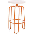 Osamu Counter Stool - FOX3257A - Cream/Orange - Safavieh Couture