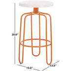 Osamu Counter Stool - FOX3257A - Cream/Orange - Safavieh Couture