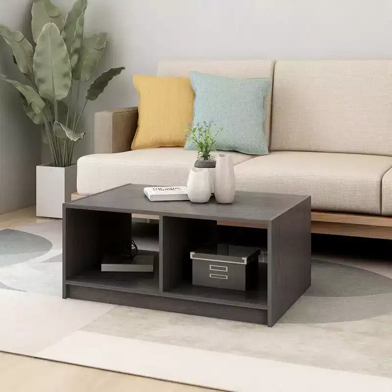 vidaXL Solid Pinewood Coffee Table 29.5x13.2 Couch End Table Multi Colors