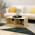 vidaXL Solid Pinewood Coffee Table 29.5x13.2 Couch End Table Multi Colors