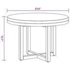 vidaXL Table Basse Table d'Appoint Table de Chevet Meuble de Salon Résine de Teck