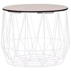 vidaXL Coffee Table 2 pcs Round End Table Sofa Table Living Room Furniture