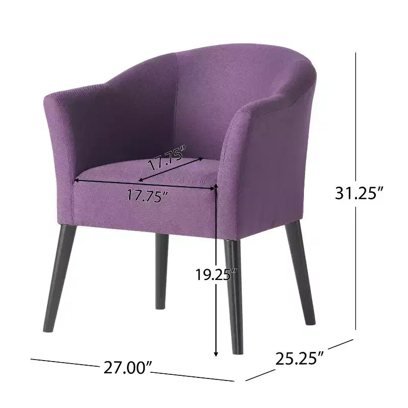 MAYEERTY Upholstered Accent Arm Chair, Comfortable Seating, Living Room Bedroom, Multi-Use