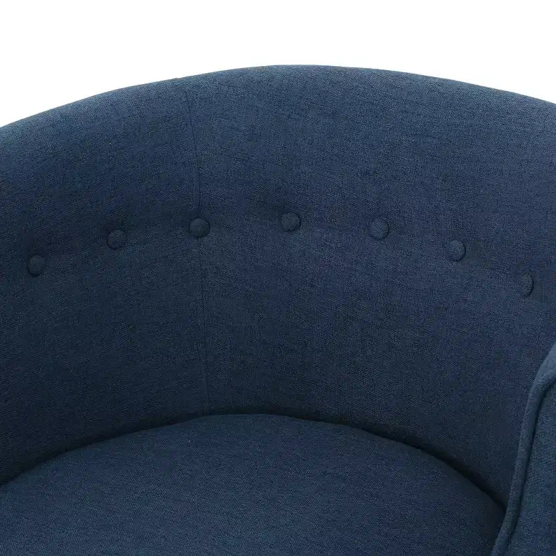 MAYEERTY Modern Club Chair, Button-Tufted Back Tonal Piping Sturdy Birch Wood Legs, Living Room Bedroom Office