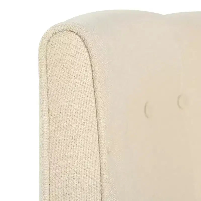 MAYEERTY Modern Club Chair, Button-Tufted Back Tonal Piping Sturdy Birch Wood Legs, Living Room Bedroom Office