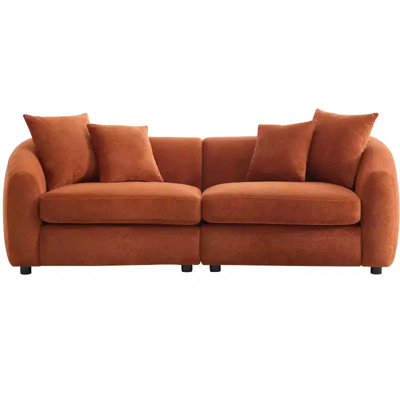 Christopher Knight Home Rylor Canapé 3 places moderne 87 en velours et bois