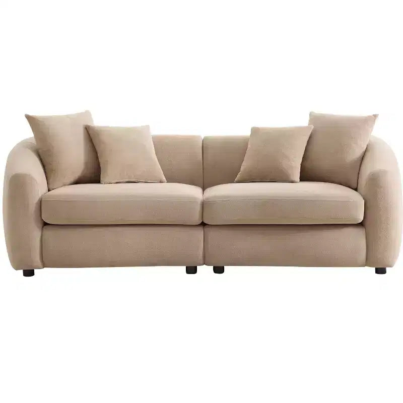 Christopher Knight Home Rylor Canapé 3 places moderne 87 en velours et bois