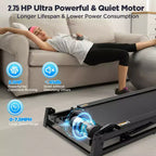 2.75HP Folding Treadmill with 300lb Capacity, 3 Incline, 71 Programs, Smart APP Connection,7.5MPH Portable Treadmill for Home Jogging Walking