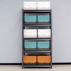 VIYET 63 5-Tier Heavy-Duty Metal Storage Shelves - 2000lbs Capacity Adjustable Shelving Unit for Garage, Kitchen & Pantry, Black