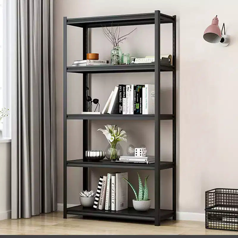 VIYET 63 5-Tier Heavy-Duty Metal Storage Shelves - 2000lbs Capacity Adjustable Shelving Unit for Garage, Kitchen & Pantry, Black