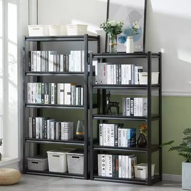 VIYET 63 5-Tier Heavy-Duty Metal Storage Shelves - 2000lbs Capacity Adjustable Shelving Unit for Garage, Kitchen & Pantry, Black
