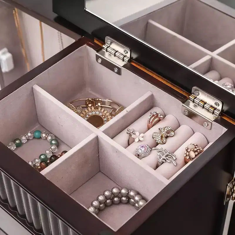 Armoire à bijoux autoportante de 37,6 cm de large