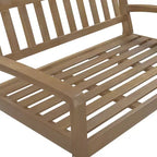 Christopher Knight Home Jela Ensemble de canapé deux places et table basse de patio transitionnel en bois d'acacia avec coussins