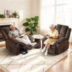 GustoWave Power Lift Recliner Chair for Elderly, Oversized Electric Recliner with Massage, Heat, Lay Flat, Stand Assist, 2 Cup Holders