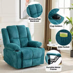 GustoWave Power Lift Recliner Chair for Elderly, Oversized Electric Recliner with Massage, Heat, Lay Flat, Stand Assist, 2 Cup Holders