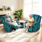 GustoWave Power Lift Recliner Chair for Elderly, Oversized Electric Recliner with Massage, Heat, Lay Flat, Stand Assist, 2 Cup Holders