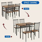 COZONY 4-Piece Farmhouse Dining Set, Wooden Kitchen Table & Chairs w/ Storage & Adjustable Legs
