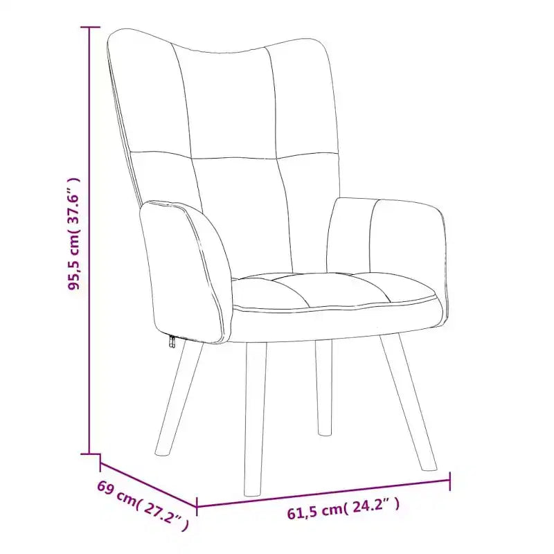 vidaXL Fauteuil de relaxation gris foncé
